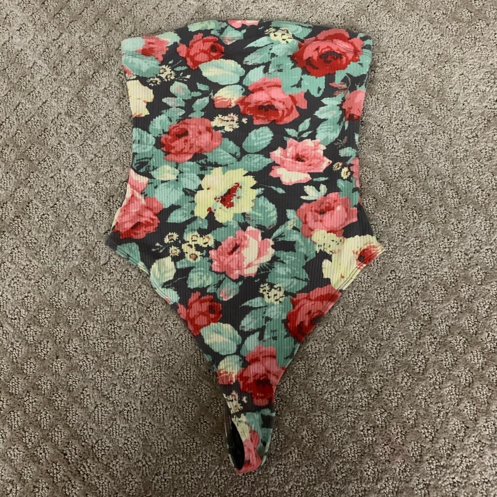 strapless thong style bodysuit